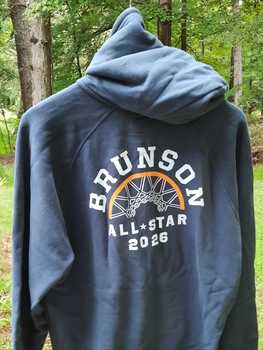 KNICKS ALL STAR 2026 Hoodie Jalen Brunson Hi Standard Zip Fleece Blue XL NIP